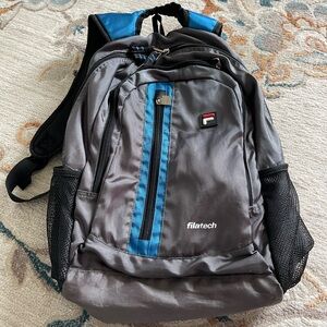 Fila filatech light weight backpack blue gray